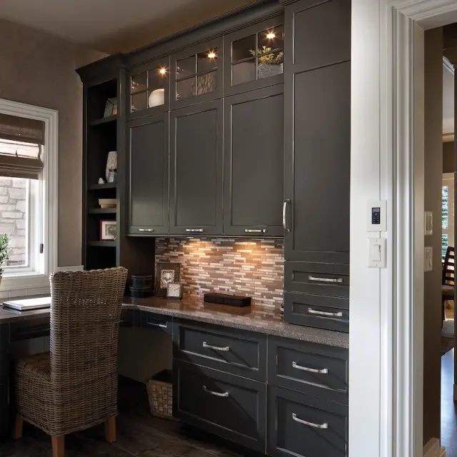 Custom office cabinetry by Cape and Island Kitchens