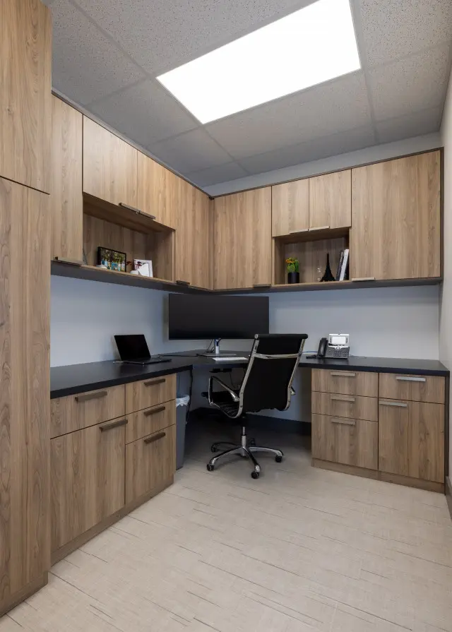 Cape island kitchens custom office space 007