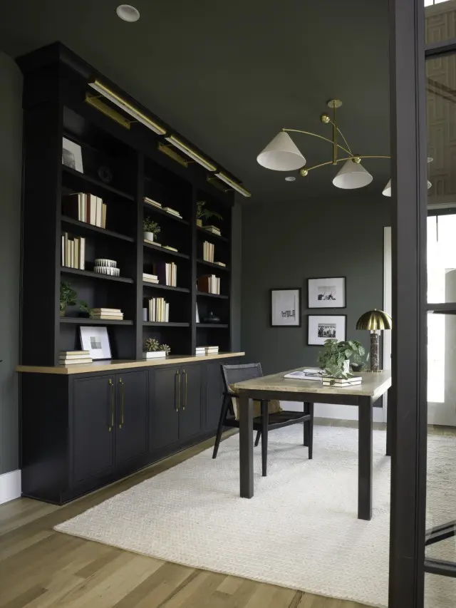 Cape island kitchens custom office space 008