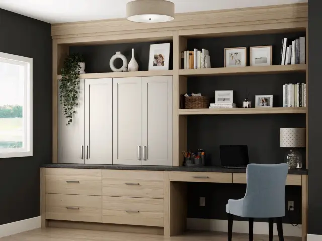 Cape island kitchens custom office space 010