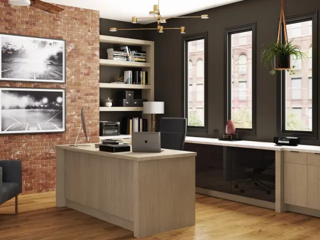 Cape island kitchens custom office space 002